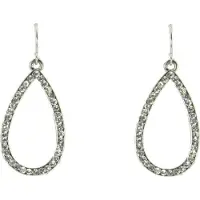 Behave - Oorhangers druppel steentjes - Elegant avondaccent - 4,2 cm
