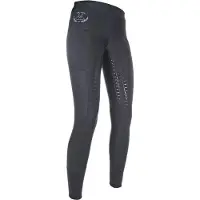 HKM - Rijlegging -Mesh - Silicoon Zitvlak - Zwart - 32/34