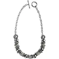 Behave ketting - Diverse kralen met steentjes - Mode accessoires - Nikkelvrij - 41,5 cm