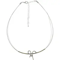 Behave - Ketting dames abstract minimalistisch - Goud en zilverkleur - 40 cm