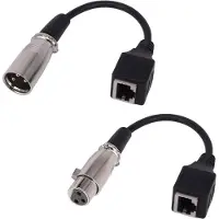 Dolphix XLR 3-pins audio over ethernet extender (m - v) - 0,15 meter