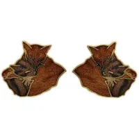 Behave - Oorstekers Katten Oranje Bruin - Diermotief - Speels - Nikkelvrij