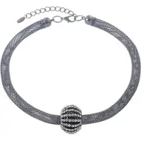 Behave Ketting met hanger en steentjes – 44,5 cm