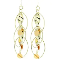Behave - Dames oorhangers goudkleur statement sieraden feest outfit