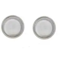 Behave Oorbellen Dames – Oorknopjes 925 Sterling Zilver Rond met Steentje 1 cm