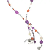 Behave ketting - Gekleurde en facet geslepen kralen - Nikkelvrij - Modeaccessoire