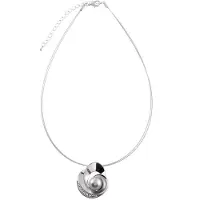 Behave Ketting Cecilia – Parel en steentjes – 43 cm