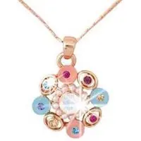 Behave - Ketting met bloem hanger - goudkleur - Vrolijke romantiek
