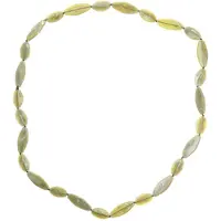 Behave Lange kralen ketting groen - leger groene ketting 100 cm