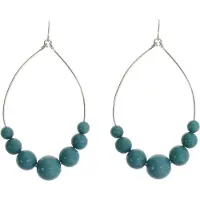 Behave - Oorhangers turquoise kralen - zomerse boho-look