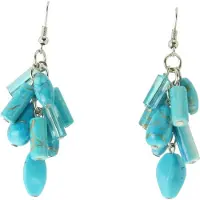 Behave - Oorhangers turkoois stijl - Bohemian accent voor zomerlooks