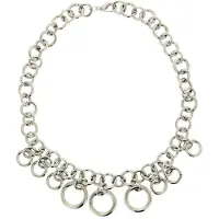 Behave - Zilverkleurige ketting - Statement accessoire - Lange damesketting