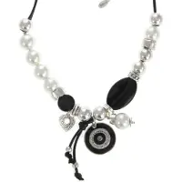 Behave - Ketting met parels en bedels - Statementlook voor dagelijks gebruik