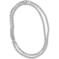Behave - Zilverkleur ketting met ronde schakels - Tijdloze look