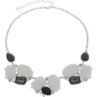 Behave - Statement ketting dames - Stenen in verschillende grootte - 45 cm