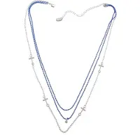 Behave Korte ketting 3rijen kruis