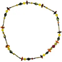 Behave - Lange kralen ketting - Bruin - 80 cm