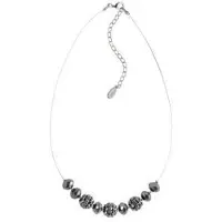 Behave ketting - Facet geslepen kralen met ronde kraaltjes - Nikkelvrij - Modeaccessoires