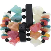 Behave - Kralenarmband vintage multikleur - retro stijl voor elke dag