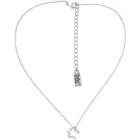 Behave Ketting met hangertje in bloemetjesvorm met steentjes