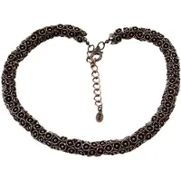 Behave - Ketting - Vintage Antiek Zilverkleur Metaal - Diabolo - Bloemvormige Kelk