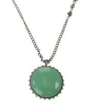 Behave - I Love Rock 'n Roll ketting groen met hanger - 78 cm