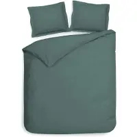 Heckett & Lane Dekbedovertrek Heckett Lane Punto Mineral Green Satijn-140 x 200 / 220 cm | 1-Persoons