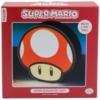 Paladone Super Mario Paddenstoel Bureau Lamp - Beige, Rood, Wit, Zwart