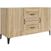 The Living Store Dressoir - Sonoma Eiken - 100 x 36 x 60 cm - Bewerkt Hout