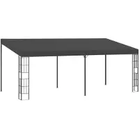 vidaXL Wandpaviljoen 3x6 meter, antraciet, doek