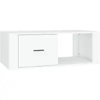 vidaXL Salontafel 100x50,5x35 cm bewerkt hout wit