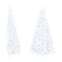 The Living Store Kunstkerstboom Halfrond - 125 cm - Wit
