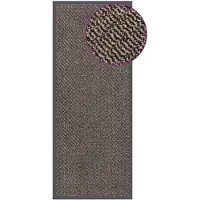 vidaXL Deurmat getuft 60x150 cm donkerbruin