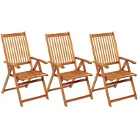 The Living Store Tuinstoelset - Massief Acaciahout - Vintage stijl - 3x stoel met kussen - Extra kussen - Groen -