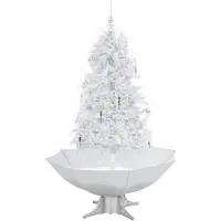 The Living Store De Living Store: Kunstboom met kerstsfeer, met voet, wit, 170 cm