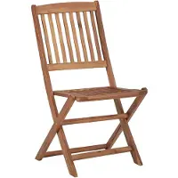 The Living Store : Klapstoelen voor de tuin, 4 stuks, massief acaciahout