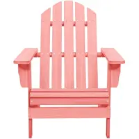 The Living Store Adirondack stoel - Massief vurenhout - 69.5x86.5x89.5 cm - Roze