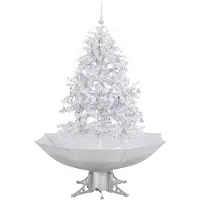 The Living Store De Living Store: Kunstboom met kerstsfeer, met voet, wit, 140 cm