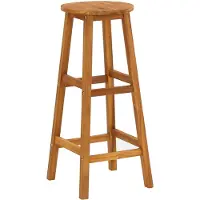 The Living Store barstoelenset Acacia - 34x34x76 cm - weerbestendig