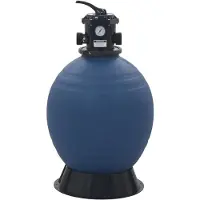 The Living Store Zandfilter - Zandfiltersysteem - PE - 56x96.8 cm - 48 mm - 0.23 m² - 10 m³/u - 50 psi - 100 kg -