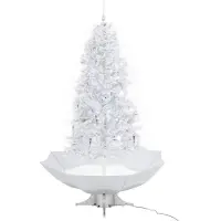 The Living Store De Living Store: Kunstboom met kerstsfeer, met voet, wit, 190 cm
