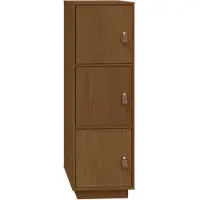 The Living Store Houten Dressoir - Honingbruin - 34x40x108.5cm - Massief grenenhout