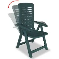 The Living Store - Tuinstoelen - 60 x 61 x 108 cm - Groen - Kunststof