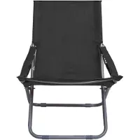 The Living Store Strandstoelenset - Oxford Stof/Staal - 58x76x88cm - Inklapbaar - 2 Stuks