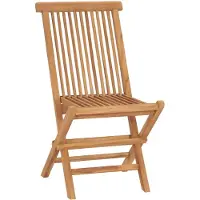 The Living Store Teakhouten Klapstoel - 47 x 60 x 89 cm - Duurzaam waterbasisafgewerkt hard teakhout