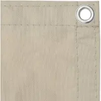 The Living Store Living Store Balkonscherm, beige, 90x500 cm, gemaakt van Oxford-stof