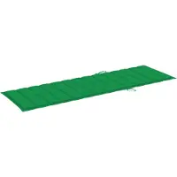 The Living Store Ligbed - Acaciahout - Greywash - Verstelbaar - Wielen - Uitschuifbare tafel - Kussen - Grijs/groen -