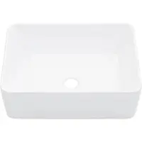 The Living Store wastafel, 40 x 30 x 13 cm, keramiek, wit