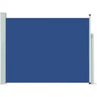 The Living Store De Living Store uitschuifbare zonnescherm, 140x500 cm, blauw