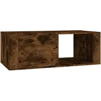vidaXL Salontafel 100x50,5x35 cm bewerkt hout gerookt eikenkleurig
